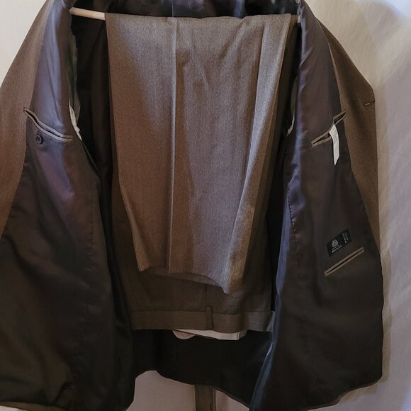 Brown Mauro 2 Piece Wool Suit - Picture 4 of 12